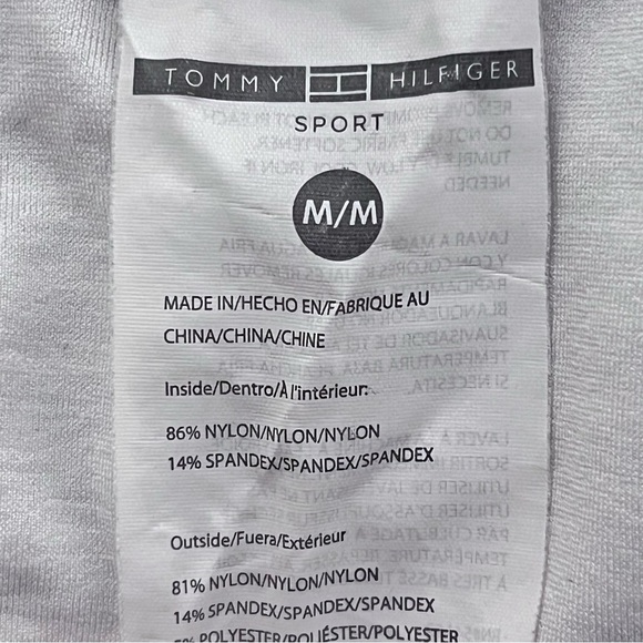 Tommy Hilfiger Striped Sports Bra in Blue and White - Size M - Picture 4 of 4